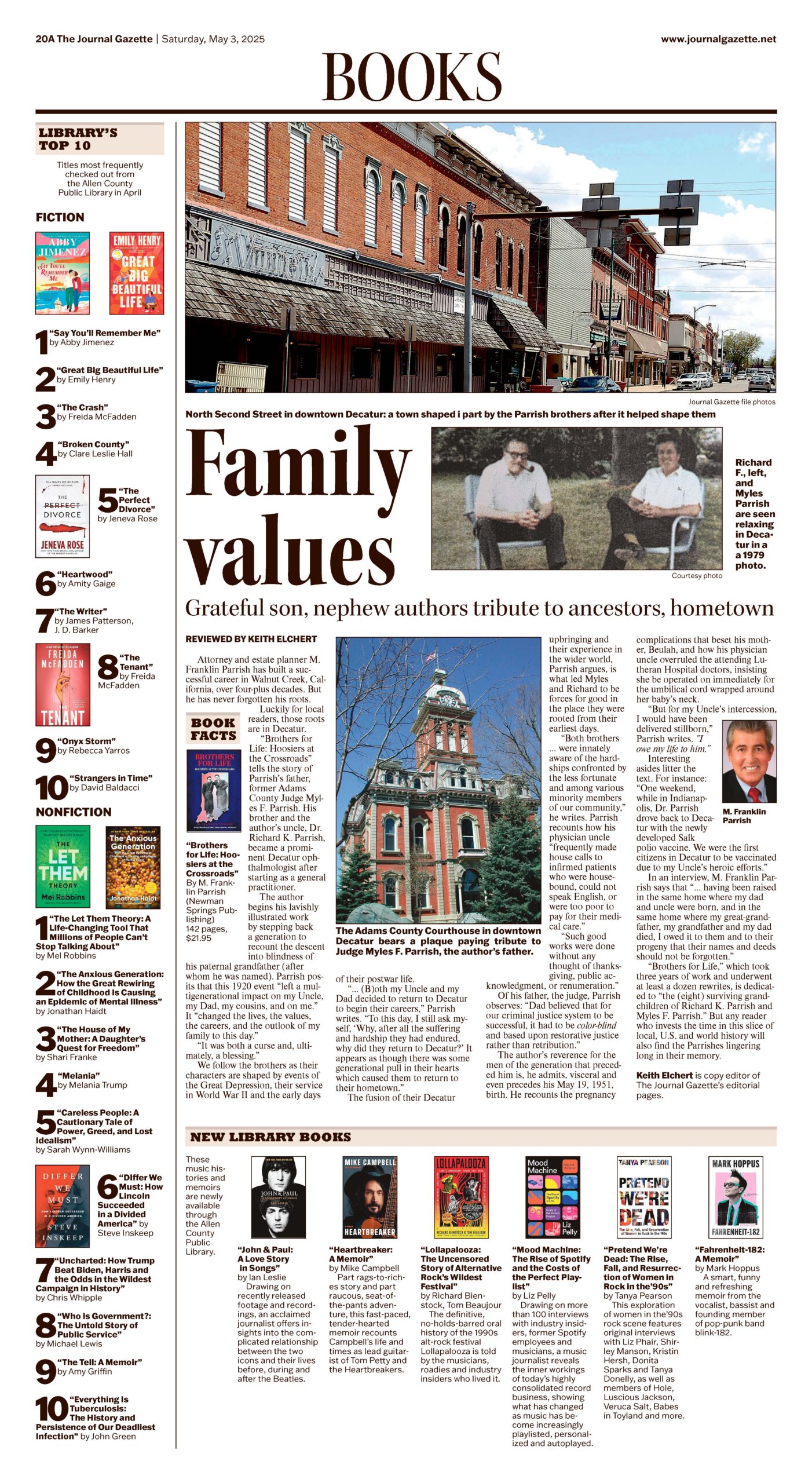 Read more about the article Journal Gazette Newspaper Article